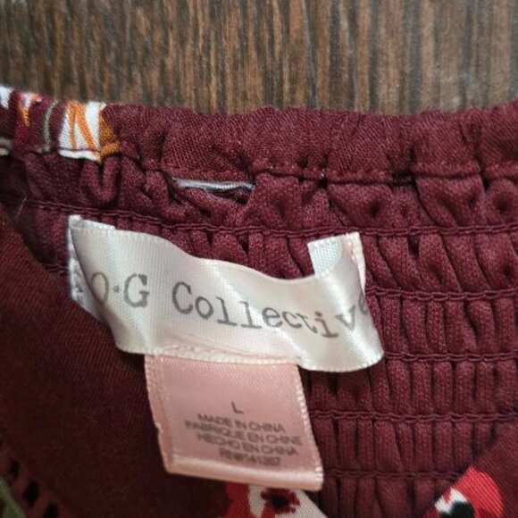 B.O.G. Collective burgundy Jumper SZ L - Picture 3 of 3